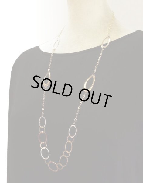 画像10: K18YG×K18WGオーバルミックスロングネックレス (10)