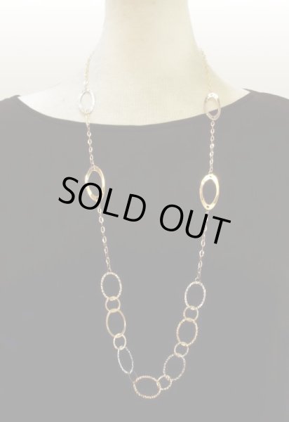 画像8: K18YG×K18WGオーバルミックスロングネックレス (8)