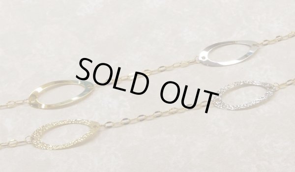 画像4: K18YG×K18WGオーバルミックスロングネックレス (4)