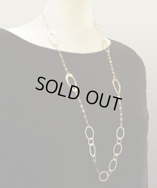 画像9: K18YG×K18WGオーバルミックスロングネックレス (9)