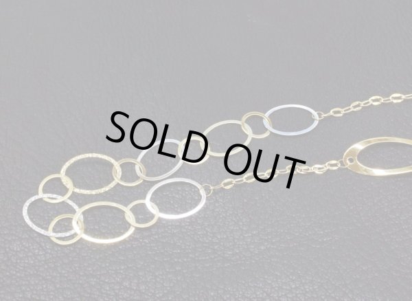 画像13: K18YG×K18WGオーバルミックスロングネックレス (13)