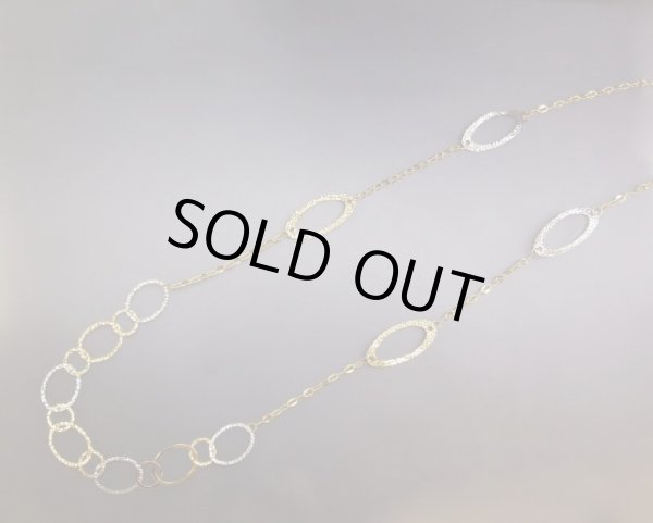 画像7: K18YG×K18WGオーバルミックスロングネックレス (7)