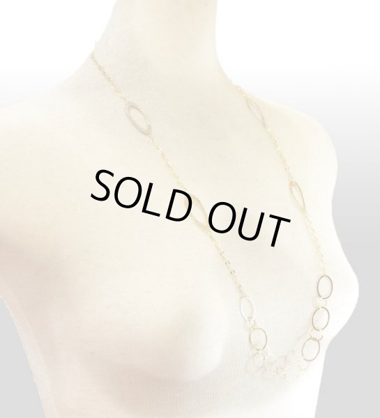 画像3: K18YG×K18WGオーバルミックスロングネックレス (3)