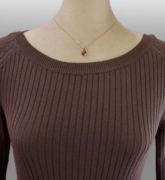 画像5: K18アメジストカットネックレス (5)