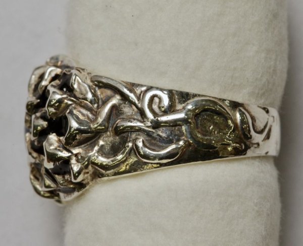 画像7: SV925ブルーカルセドニー オリジナルダリヤリング (7)