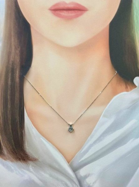 画像10: Ptダイヤモンドペンダントネックレス01 (10)