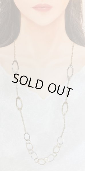 画像15: K18YG×K18WGオーバルミックスロングネックレス (15)