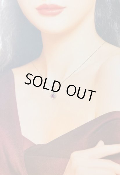 画像5: Pt900/K18WG ルビー・ダイヤ入りペンダントネックレス (5)