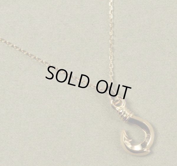 画像5: K18YGフィッシュフックペンダントネックレス SSサイズ (5)