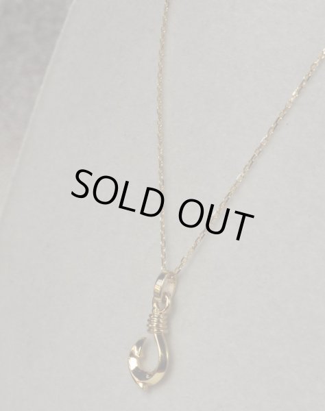 画像4: K18YGフィッシュフックペンダントネックレス SSサイズ (4)