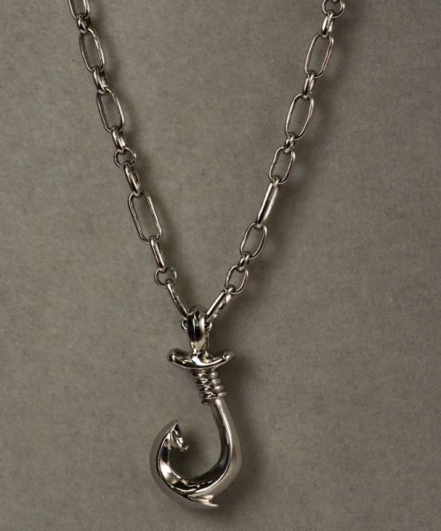 画像9: Pt900 フィッシュフックペンダント Mサイズ (9)