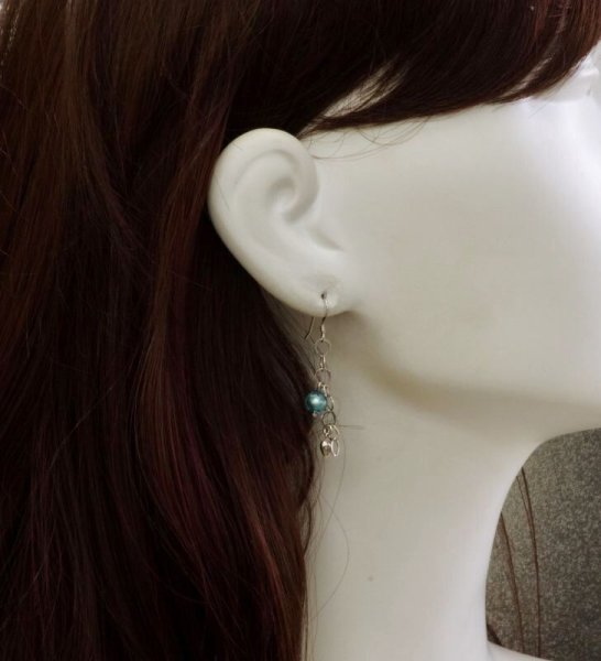 画像6: SVチェーン×ベネチアンガラスピアス　 (6)