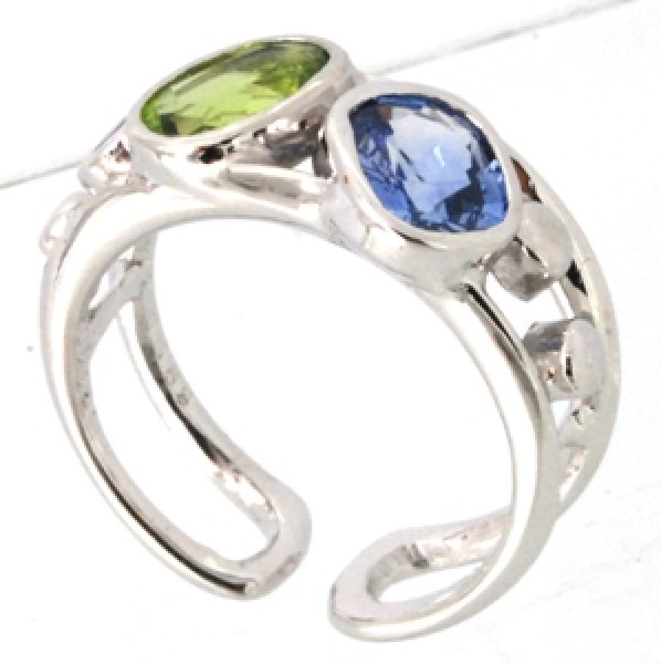 画像3: 【オーダー例】Pt・サファイア・ペリドットで指輪を制作 (3)