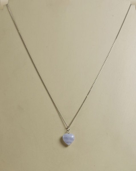 画像10: ハートブルーレースペンダント (10)