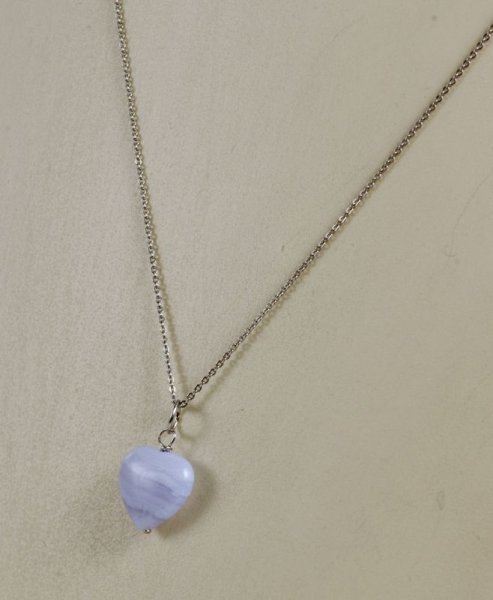 画像9: ハートブルーレースペンダント (9)