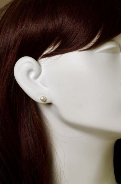 画像13: チタン&ステンレス　す玉サンゴ　淡水パール2wayピアス (13)