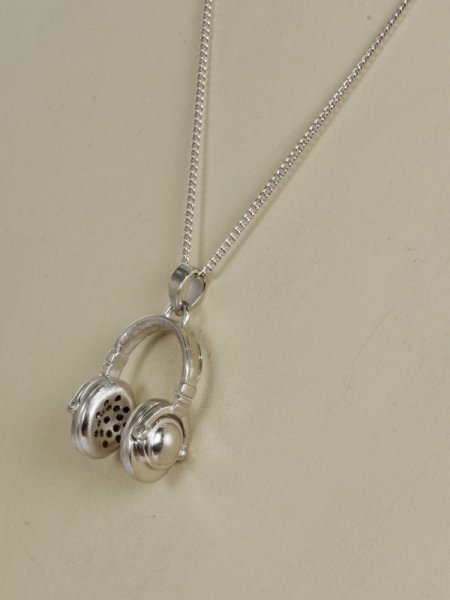 画像6: SV925ヘッドホンペンダントトップ(ロジウムメッキ) (6)