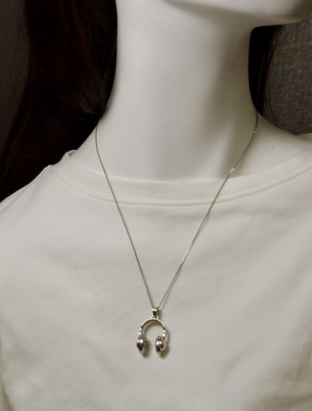 画像9: SV925ヘッドホンペンダントトップ(ロジウムメッキ) (9)