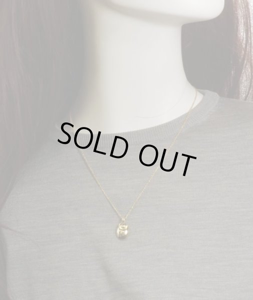 画像6: K18オーバル凹みペンダントネックレス (6)