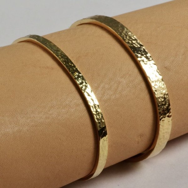 画像3: ※要お見積り※【受注生産品】K18鍛金バングル (3)