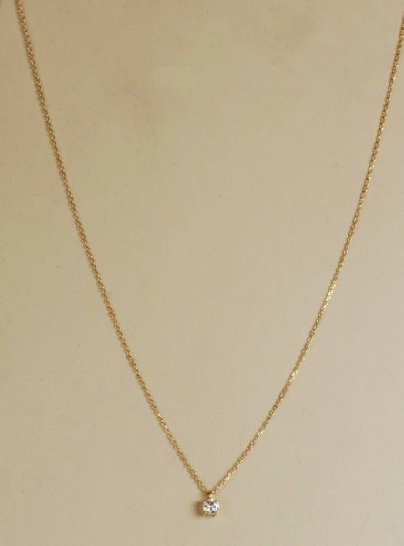 画像4: K18ダイヤモンドペンダントネックレス (4)