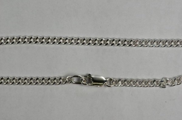 画像2: シルバー２面カット キヘイネックレス 約52cm (2)