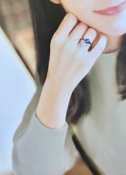 画像5: sv925変形サファイアリング (5)