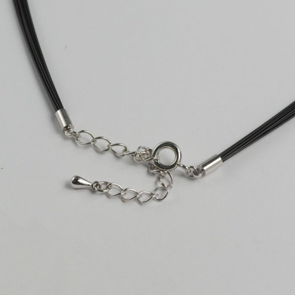 画像3: 【取り寄せ商品】12連ワイヤーネックレス（ブラック） (3)