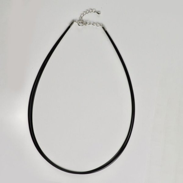 画像2: 【取り寄せ商品】12連ワイヤーネックレス（ブラック） (2)