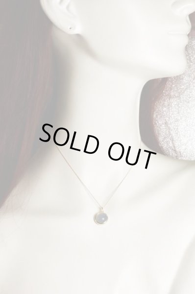 画像6: K10ブルーカルセドニーペンダントネックレス (6)