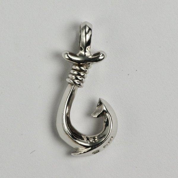 画像2: Pt900 フィッシュフックペンダント Mサイズ (2)