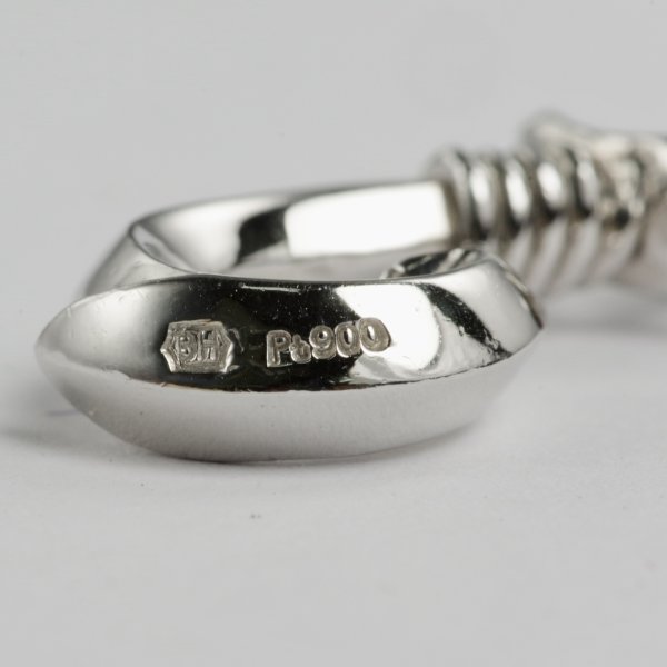 画像4: Pt900 フィッシュフックペンダント Mサイズ (4)