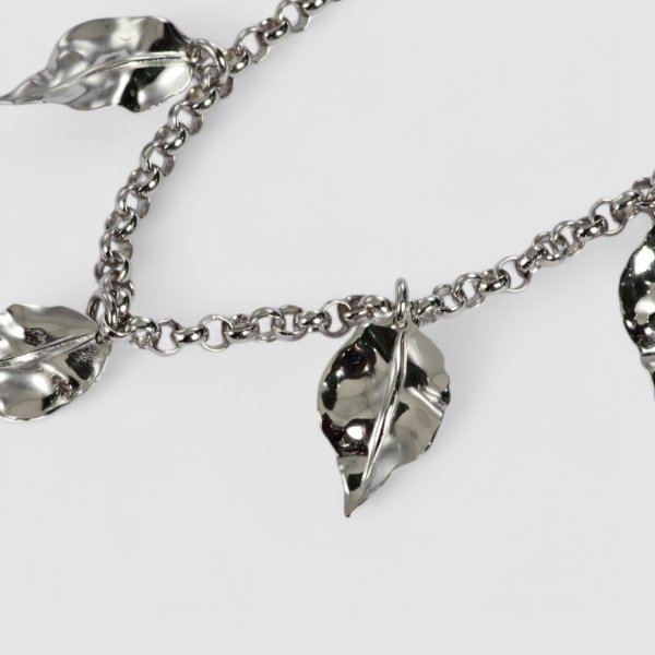 画像3: 【特価】sv925リアルリーフモチーフネックレス (3)