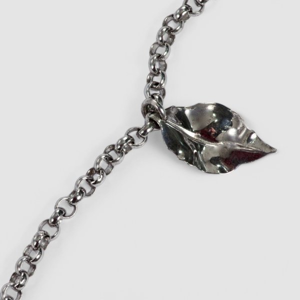 画像6: 【特価】sv925リアルリーフモチーフネックレス (6)