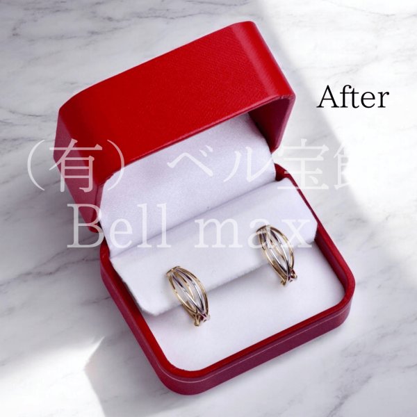 画像5: 【オーダー例】K18×Pt900コンビピアス製作 (5)