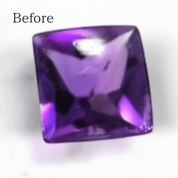 画像2: 【オーダー例】アメジストのルースでプラチナリング製作 (2)