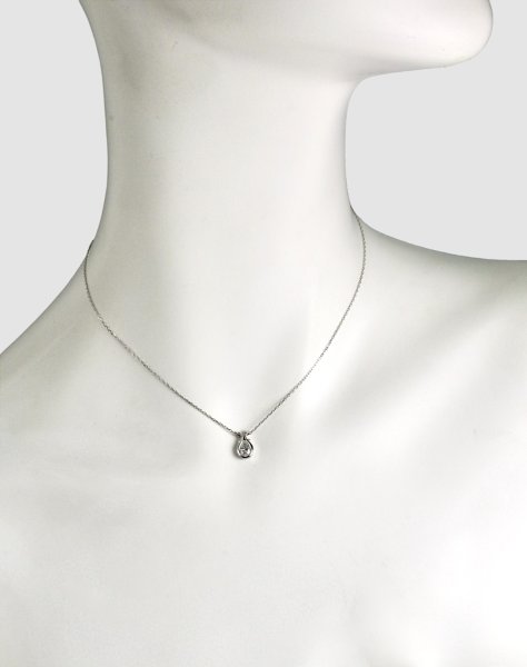 画像2: Ptダイヤモンドペンダントネックレス01 (2)