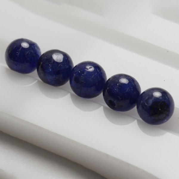 画像2: 丸玉サファイア 約5.6-5.9mm 9月誕生石 (2)