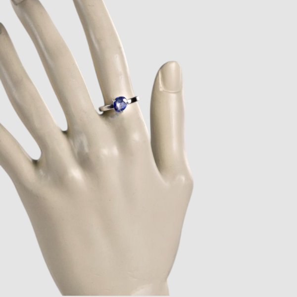 画像4: sv925変形サファイアリング (4)