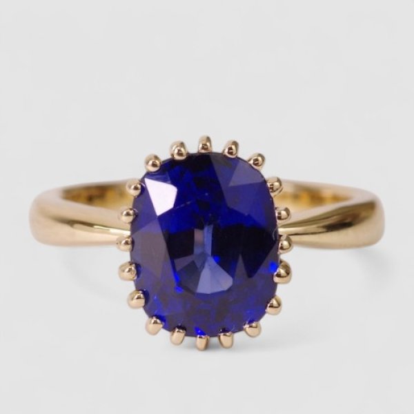 画像3: 【オーダー例】再結晶サファイアオーダー制作リング (3)