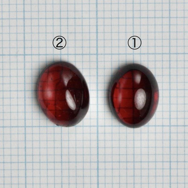 画像4: ガーネット カボション 約9×約7×厚み約4mm 1月誕生石 (4)