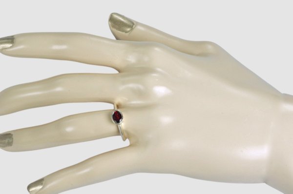 画像4: 【制作例】SV925 ガーネットリング (4)