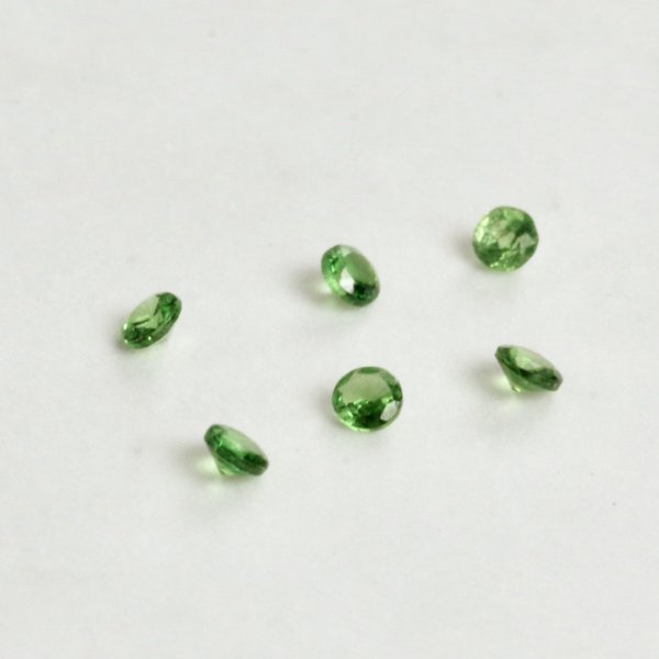 画像3: グリーンガーネット ラウンドφ約1.8mm 1月誕生石 (3)