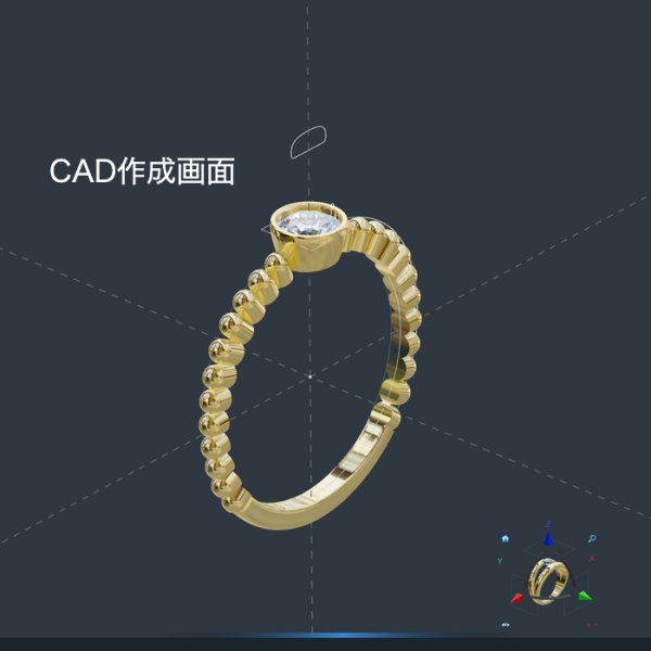 画像6: 【オーダー例】形見のダイヤでK18細身リング製作 (6)