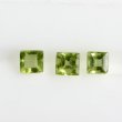 画像1:  ペリドット 約3mm角 平均0.230ct 8月誕生石 (1)