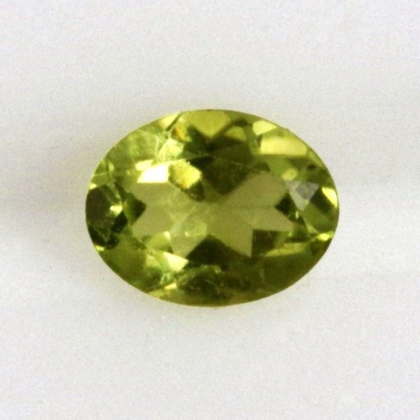 画像1: ペリドット オーバル 約4.9×3.8 0.32ct 8月誕生石 (1)