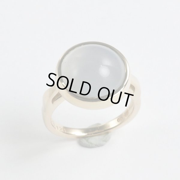 画像2: K10ブルーカルセドニーリング (2)