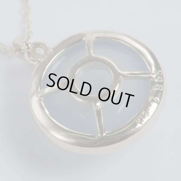 画像3: K10ブルーカルセドニーペンダントネックレス (3)