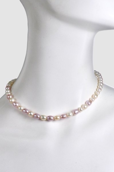 画像5: 【特価】マルチカラー淡水パールネックレス (5)