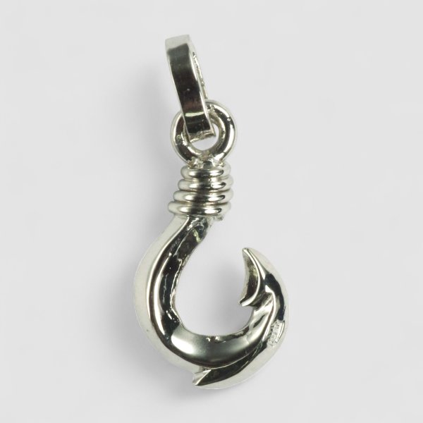 画像2: 【再入荷】Pt900フィッシュフックペンダント SSサイズ (2)